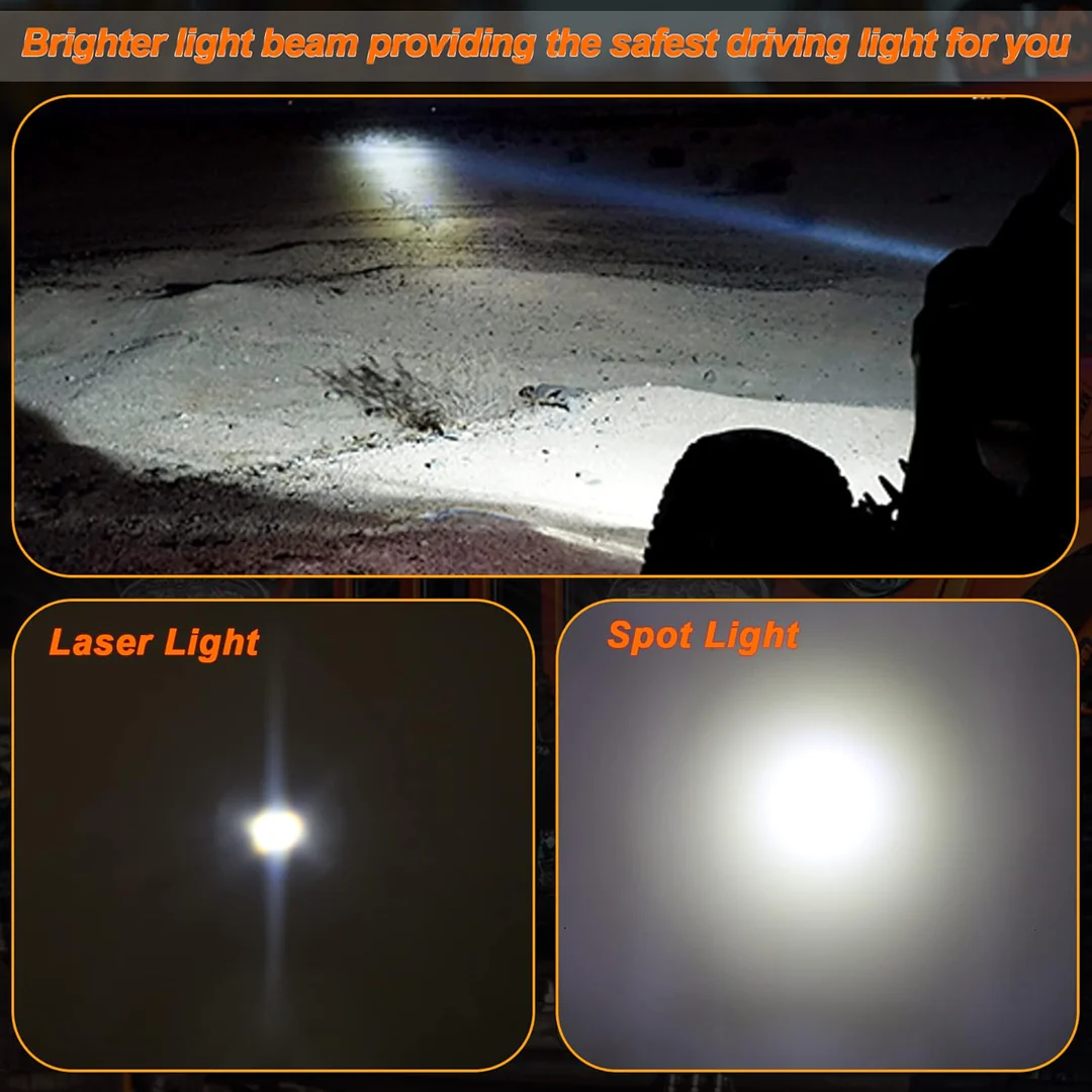 Off Road 7 inch 95W LED Spot/Fog Light Universal For Truck, Ford, Jeep, Thar (Pack Of 1) - Image 6