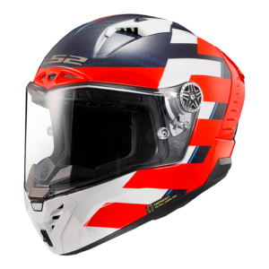 LS2 FF805 Thunder Carbon Alliance Red White Blue Helmet