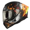 Ignyte IGN-4 DEMON MAT BLACK WITH ORANGE Helmet