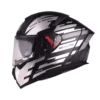 Ignyte IGN-4 CHROME GLOSSY BLACK WITH SILVER Helmet