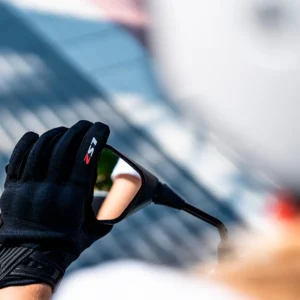 LS2 Dart II Riding Gloves Black with knuckle protection and breathable summer design