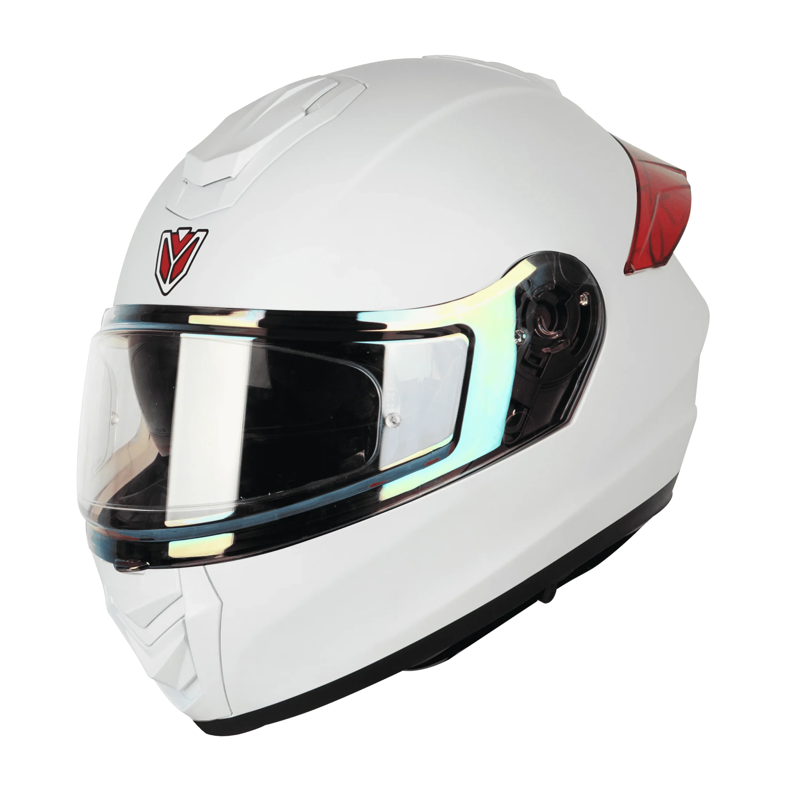 IGNYTE IGN-8 Matte Black Helmet with PC Red Spoiler and Pinlock Visor