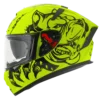 Ignyte IGN-4 PITBULL GLOSSY FLUO NEON WITH BLACK Helmet