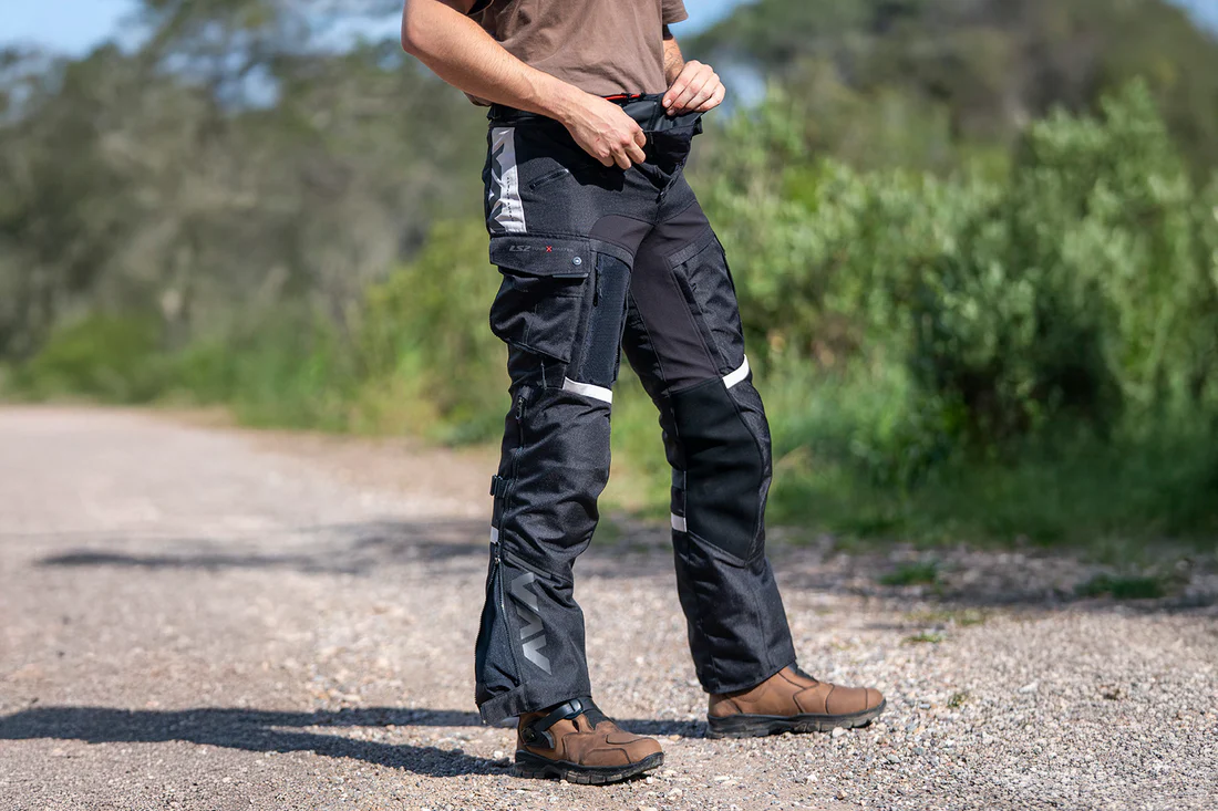 LS2 X-Master Pant Black Grey – All-Season Adventure Motorcycle Riding Pants
