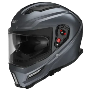 SMK AGNAR UNICOLOR ANTRASIDE GRAY GLDA 600 MODERN RETRO FULL FACE HELMET