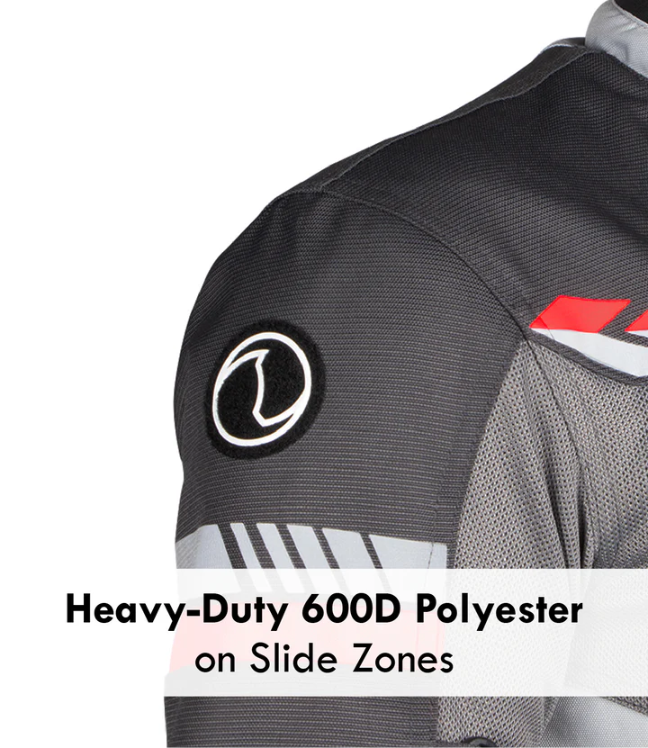 RYNOX AIR GT 4 JACKET GREY RED - Image 6