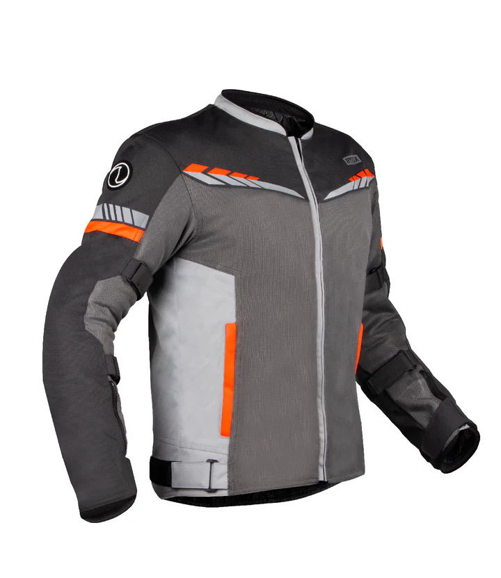 RYNOX AIR GT 4 JACKET GREY HI-VIZ ORANGE