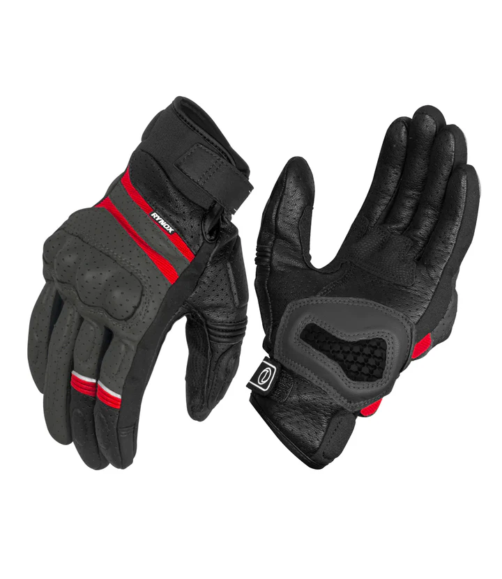 RYNOX AIR GT SP GLOVES GREY RED - Image 2