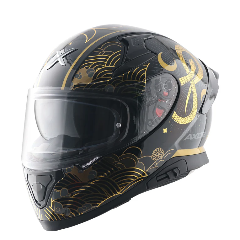 AXOR Apex Infinity Helmet - BLACK GOLD - Image 8