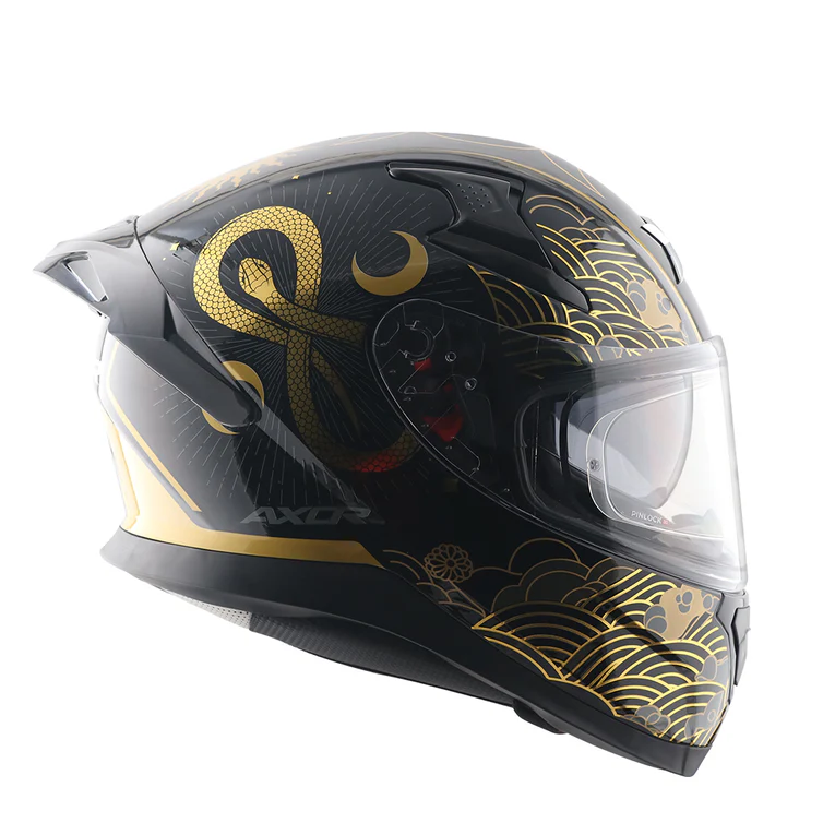 AXOR Apex Infinity Helmet - BLACK GOLD - Image 5