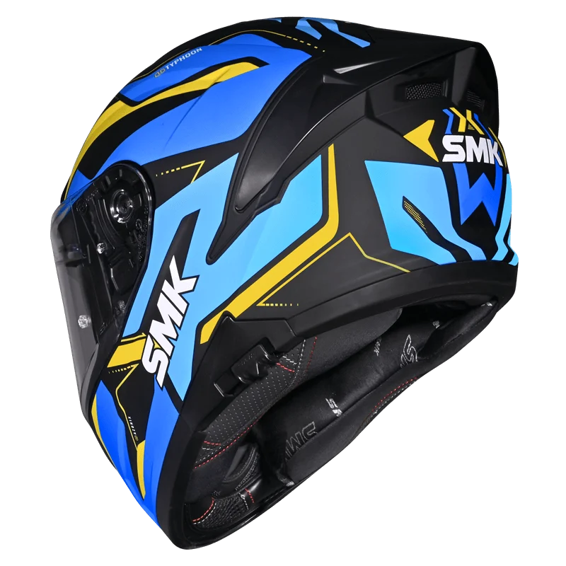 SMK TYPHOON AZONIX MA254 MATT FULL FACE-HELMET - Image 4