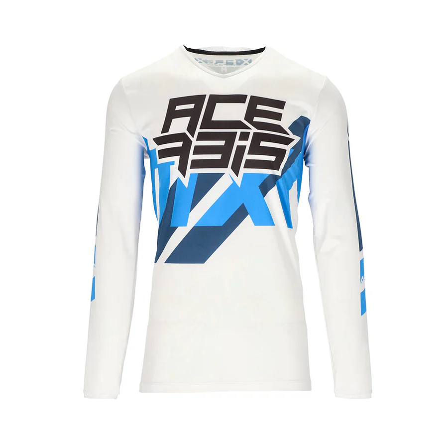 Acerbis JERSEY MX X -FLEX THREE - WHITE/BLUE