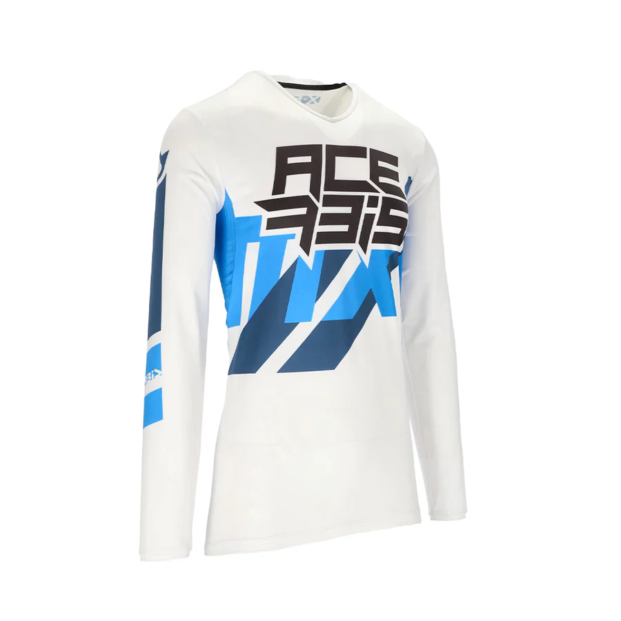 Acerbis JERSEY MX X -FLEX THREE - WHITE/BLUE - Image 4