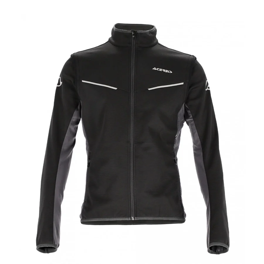 Acerbis Softshell Track Jacket - Black/Grey