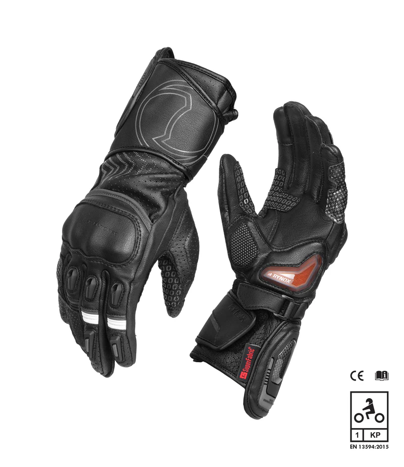 RYNOX ADVENTO PRO GLOVES BLACK GREY