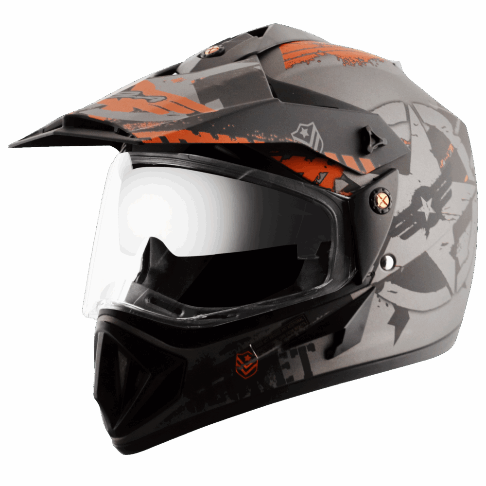 VEGA Off Road D/V Secret Helmet - Anthracite-Black