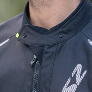 LS2 Zoom Man Jacket Black waterproof motorcycle riding jacket with CE Level 2 protection