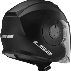 LS2 OF570 Verso Solid Matt Black Helmet with twin visor system and KPA shell