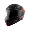VEGA BOLT OCTOPUS DULL BLACK RED HELMET