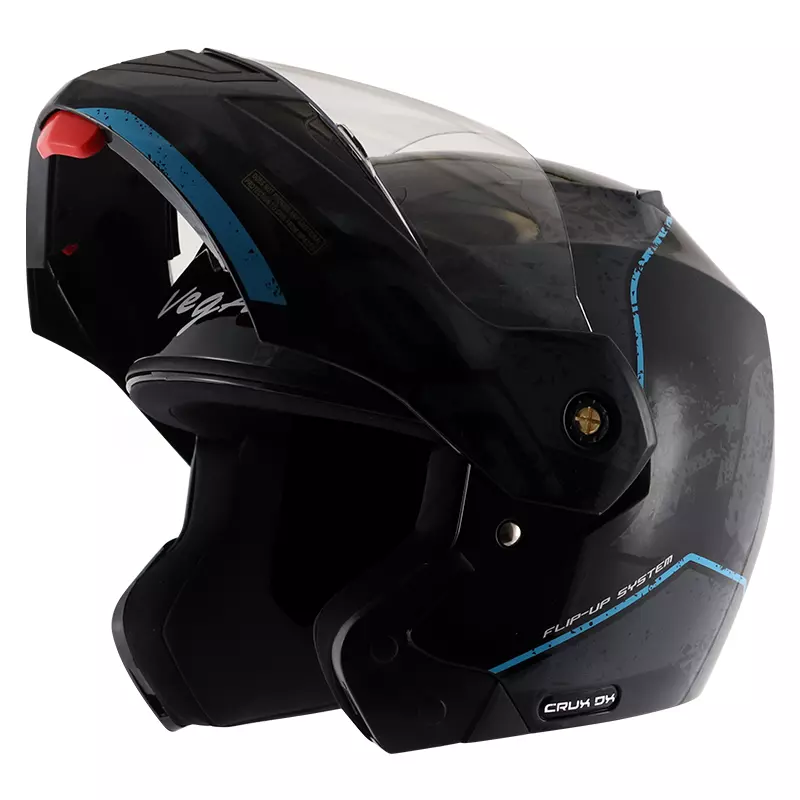 VEGA CRUX DX VICTOR BLACK GREY HELMET - Image 3