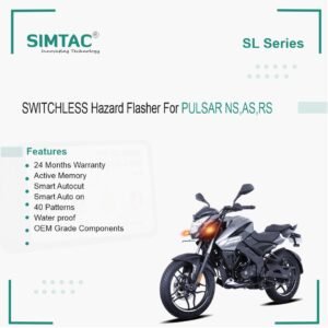 SWITCHLESS [V4.0] Bajaj Pulsar NS BS4 | Compatible | Simtac | PNP Hazard Flasher/Adapter/Module | BJS-SL