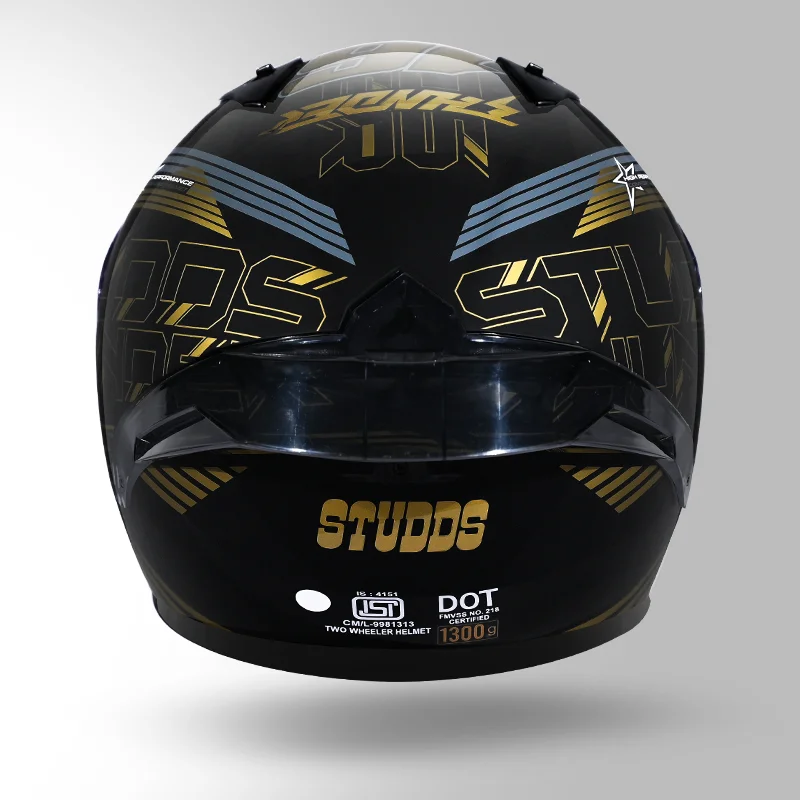 STUDDS THUNDER D11 DECOR BLACK GOLD N12 - Image 6