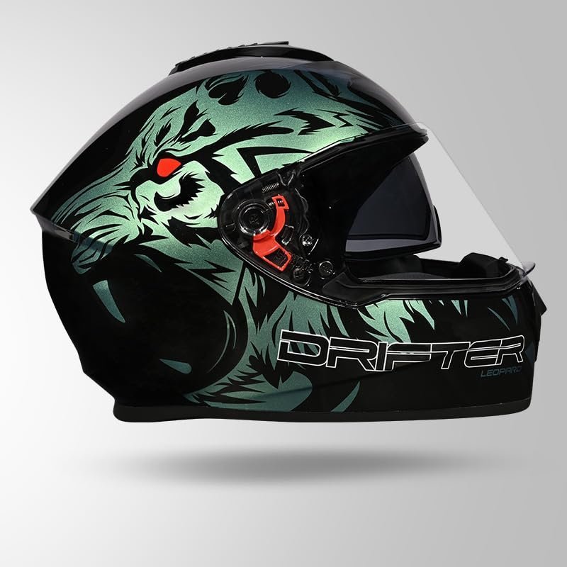 STUDDS DRIFTER D2 LEOPARD CHAMELEON N2 BLACK GREY - Image 5
