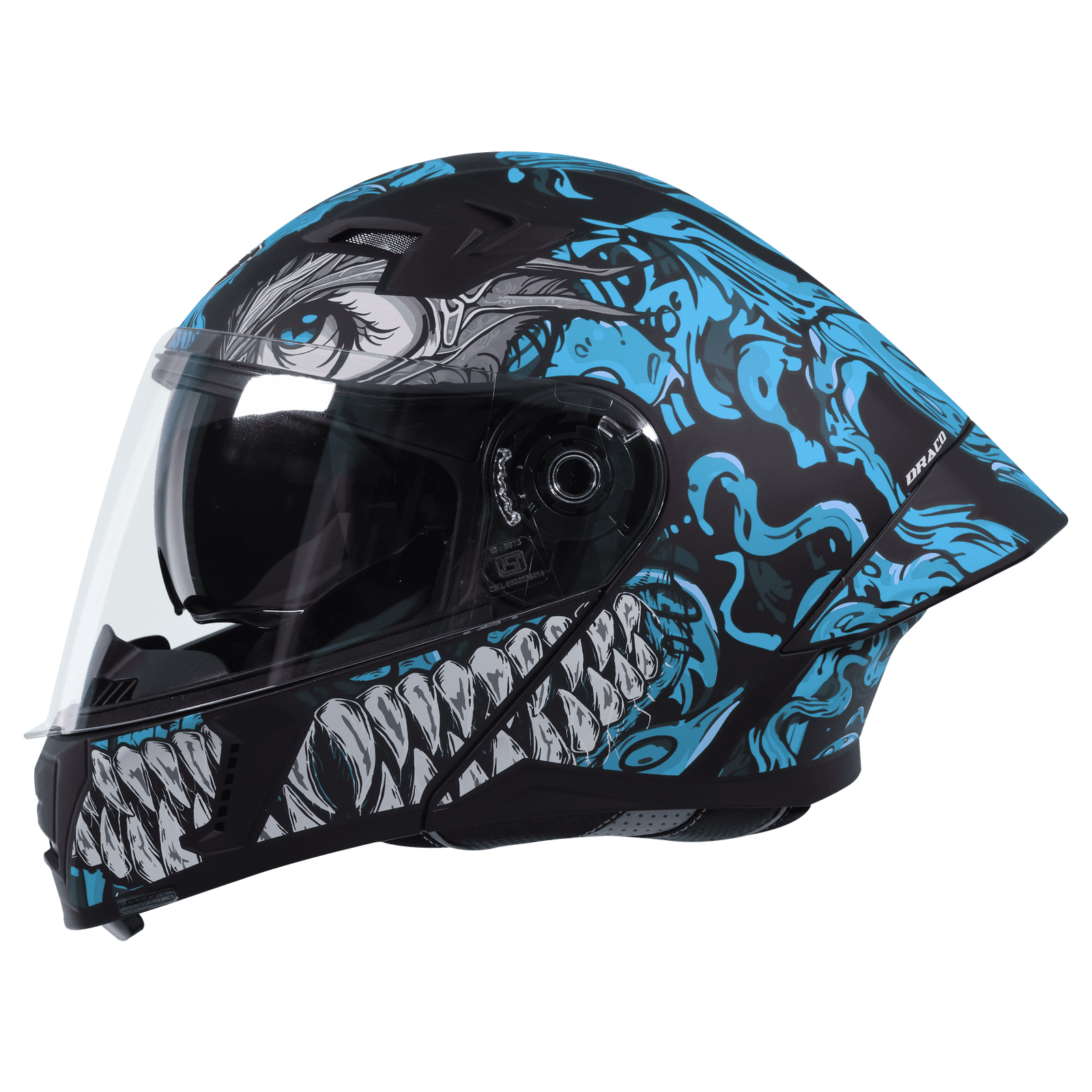 STEELBIRD SBA-20 ISS DRACO GLOSSY BLACK WITH JAZZ BLUE - Image 6