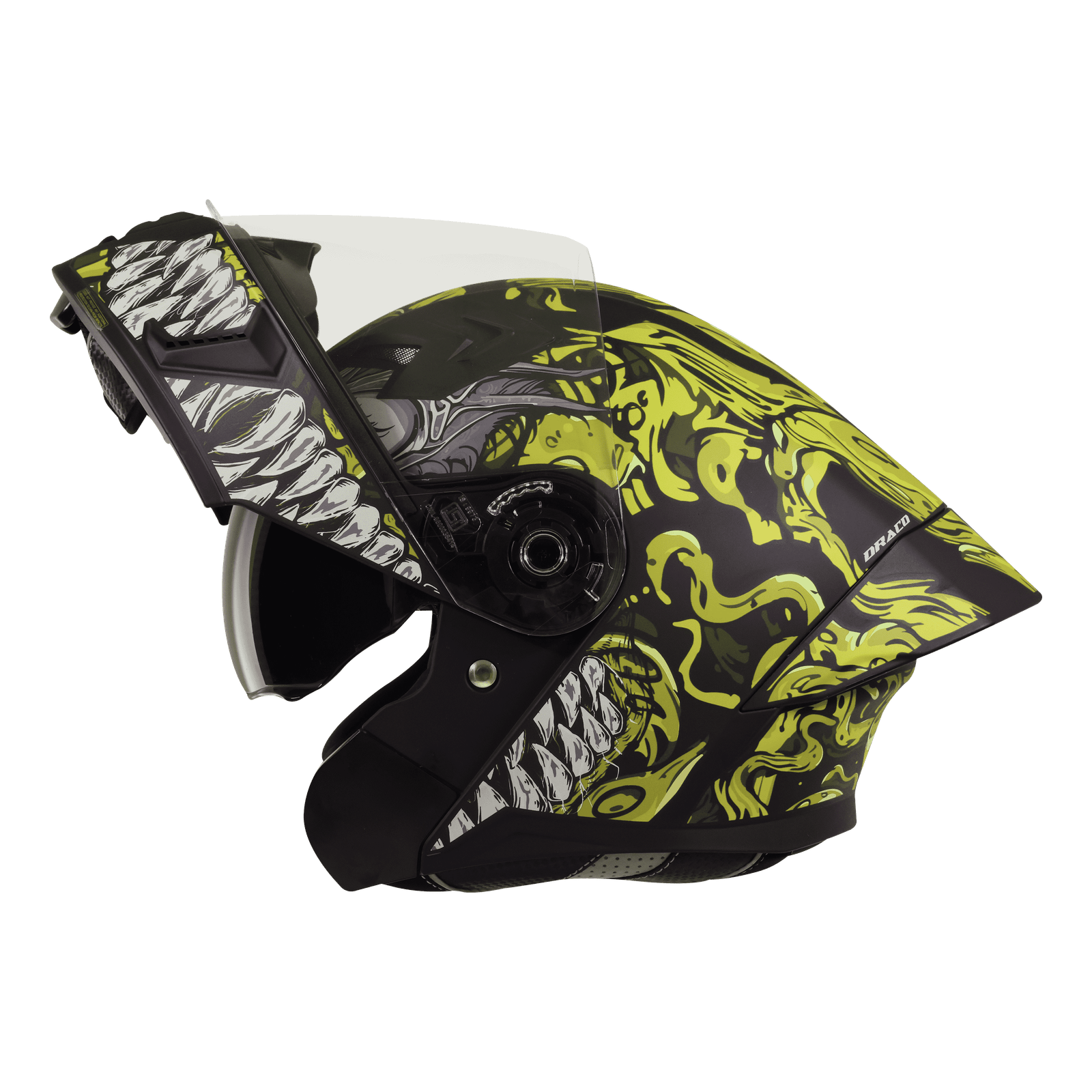 STEELBIRD SBA-20 ISS DRACO GLOSSY BLACK WITH NEON - Image 4