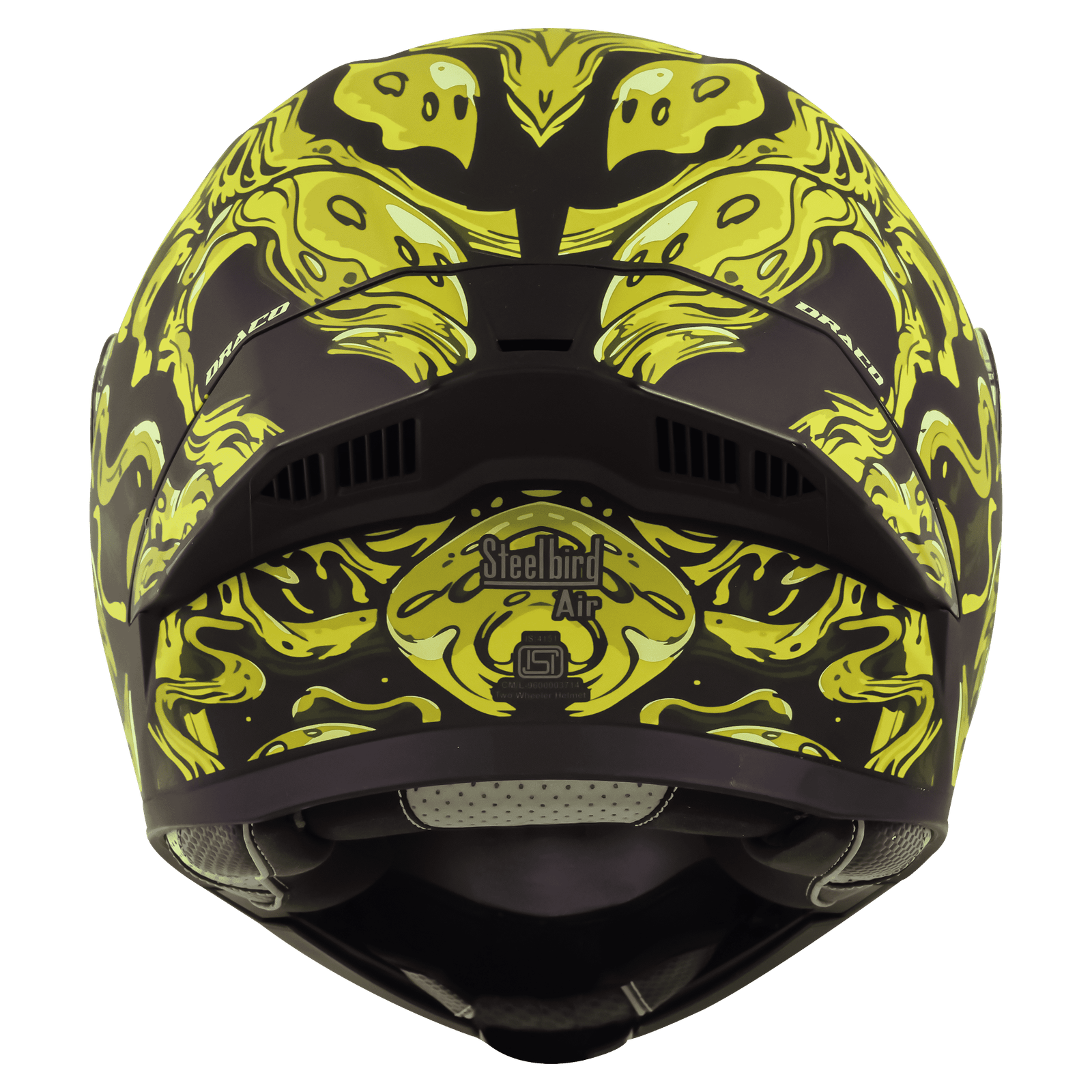 STEELBIRD SBA-20 ISS DRACO GLOSSY BLACK WITH NEON - Image 8