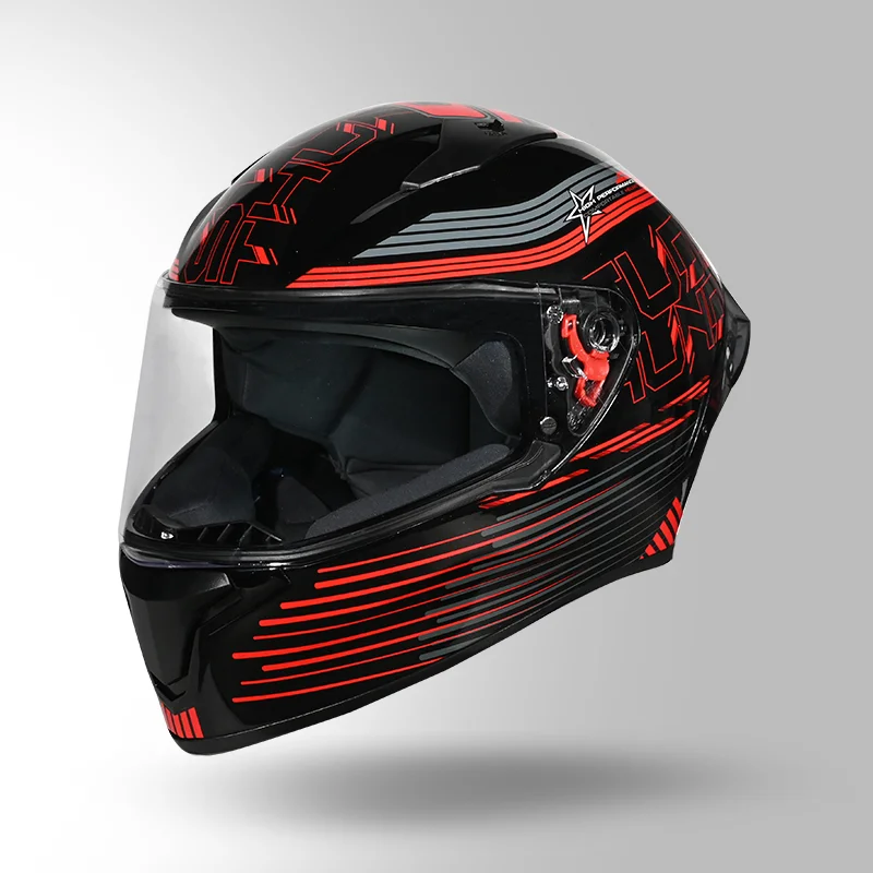 STUDDS THUNDER D11 DECOR BLACK RED N2