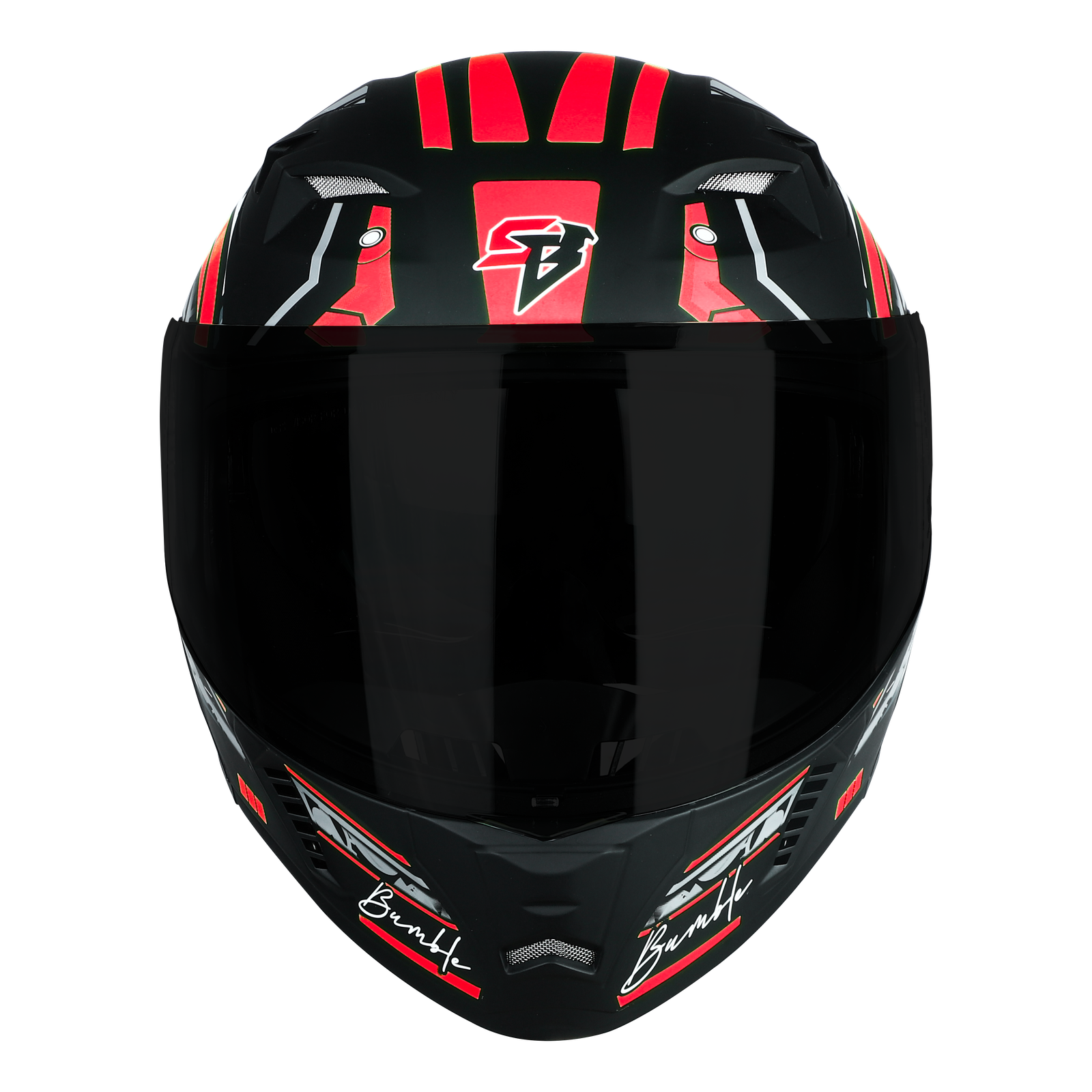 STEELBIRD SBA-20 ISS BUMBLE GLOSSY BLACK WITH RED - Image 5