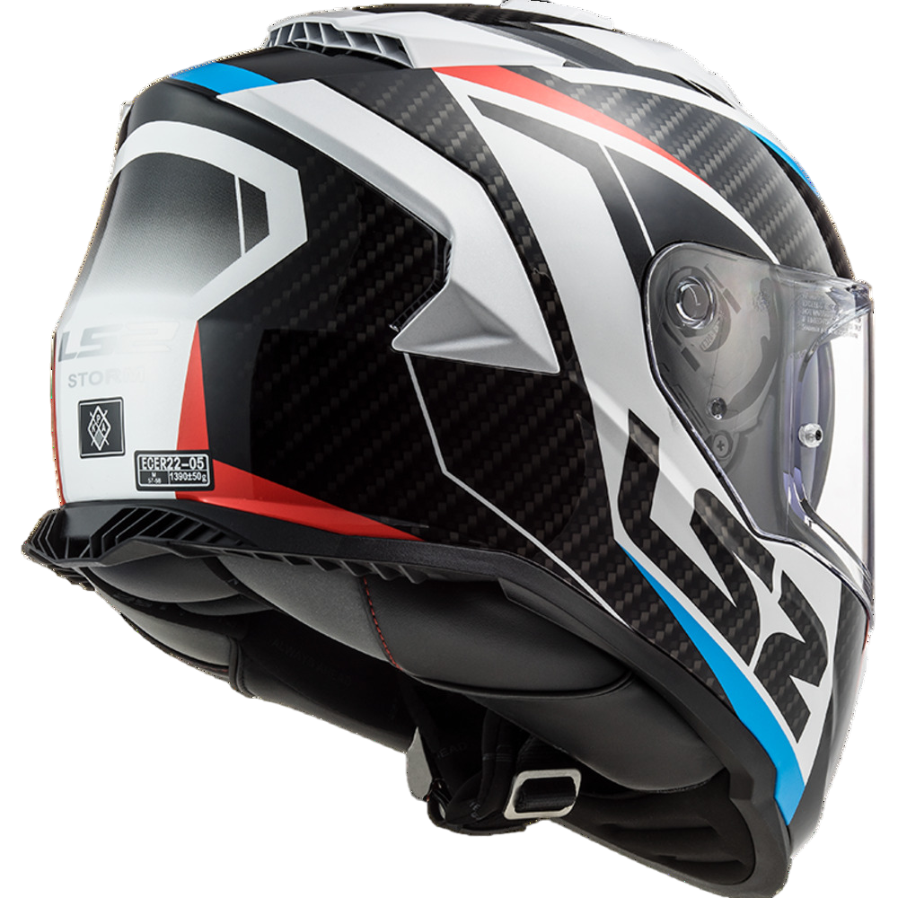 LS2 HELMET FF800 STORM II RACER BLUE RED GLOSS - Image 4