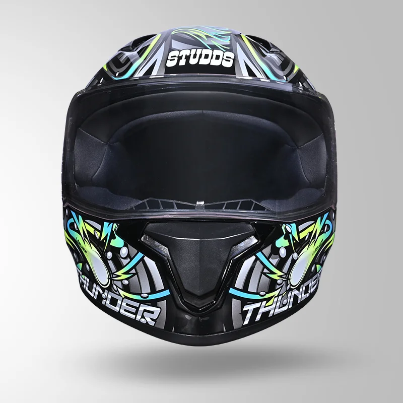 STUDDS THUNDER D12 ANGLERFISH DECOR WITH SPOILER GREY YELLOW N1 - Image 4