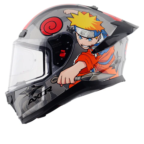 Axor Saber Naruto Helmet Black Orange - Image 4