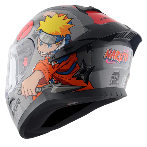 Axor Saber Naruto Helmet Black Orange - Image 5