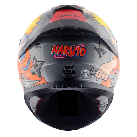Axor Saber Naruto Helmet Black Orange - Image 6