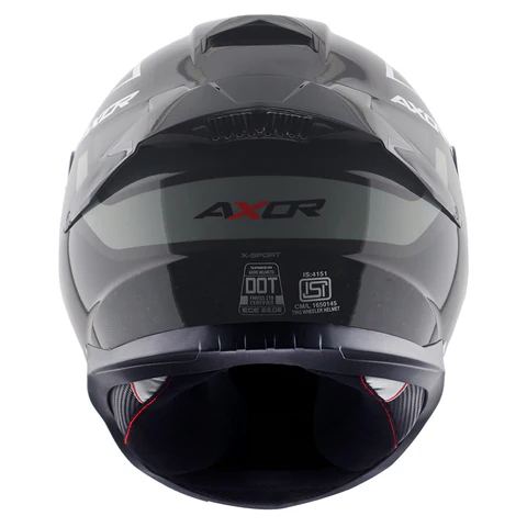 Axor Saber X-Sport Helmet Black Orange - Image 6