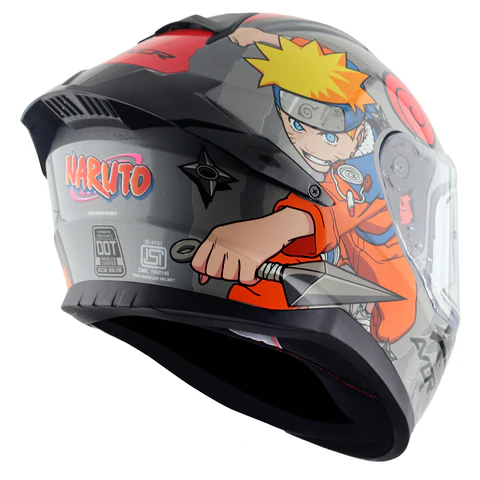 Axor Saber Naruto Helmet Black Orange - Image 7