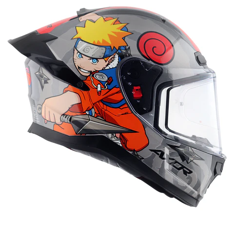 Axor Saber Naruto Helmet Black Orange - Image 8
