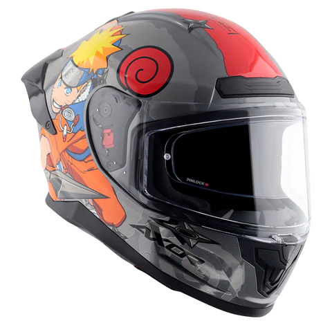 Axor Saber Naruto Helmet Black Orange - Image 10