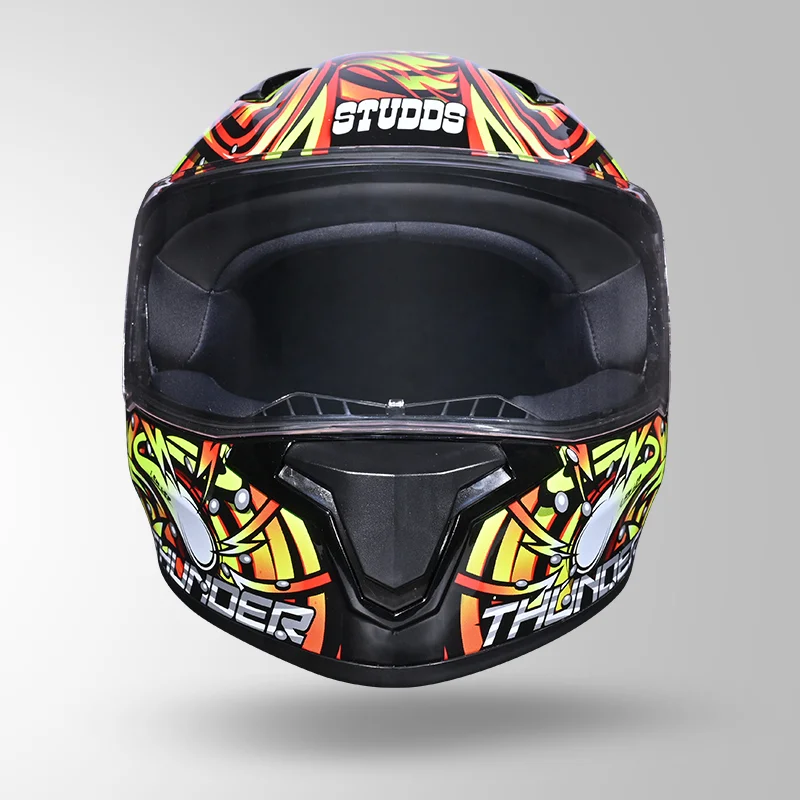 STUDDS THUNDER D12 ANGLERFISH DECOR WITH SPOILER RED YELLOW N5 - Image 4