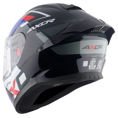Axor Saber X-Sport Helmet Black Blue - Image 5