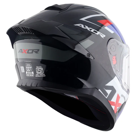 Axor Saber X-Sport Helmet Black Blue - Image 7