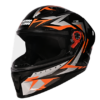 STUDDS RAIDER SKULPT D1 DECOR N10 BLACK ORANGE