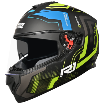 STUDDS DRIFTER D4 R1 DECOR N4 MATT BLACK YELLOW