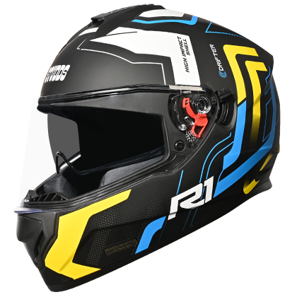 STUDDS DRIFTER D4 R1 DECOR N6 MATT BLACK YELLOW