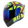 BLUE RAINBOW/IRIDIUM VISOR COMPATIBLE AGV K1/K3/K5 HELMETS