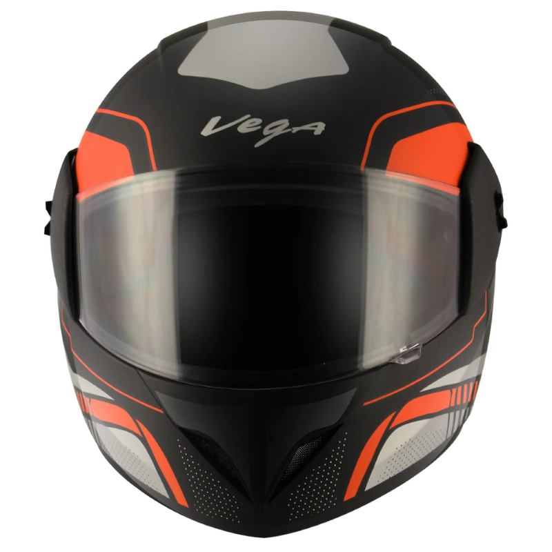 VEGA CLIFF STYLER BLACK ORANGE HELMET - Image 3