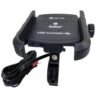 BOBO BM1 Jaw-Grip Bike Phone Holder (with fast USB 3.0 charger) Motorcycle Mobile Mount( Black)-BB-BM-001-001001